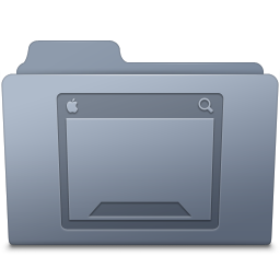 Desktop Folder Graphite Icon 256x256 png
